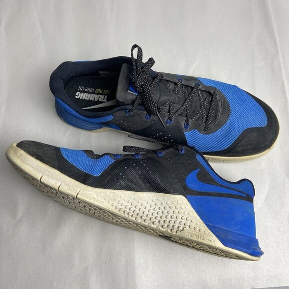 Nike Flywire Metcon 2 Cross Training Shoes Mens 12.5 Blue Black Sneakers Trainer - Picture 3 of 13